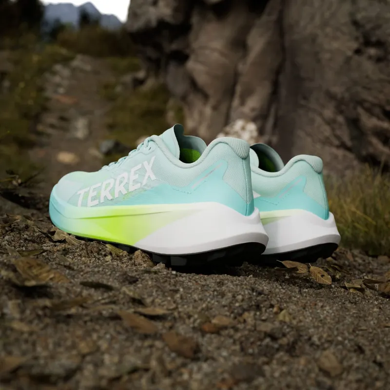 Adidas Terrex Agravic 3 Trail Running Semi Flash Aqua / Cloud White / Lucid Lemon (JR5250)