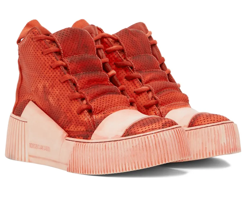 Boris Bidjan Saberi SSENSE Exclusive Red Bamba 1.1 Sneakers (SSNSx13) (4)
