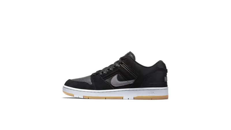 Nike  SB Air Force 2 Low Black Grey Gum Black/White-Gum Light Brown-Gunsmoke (AO0300-001)