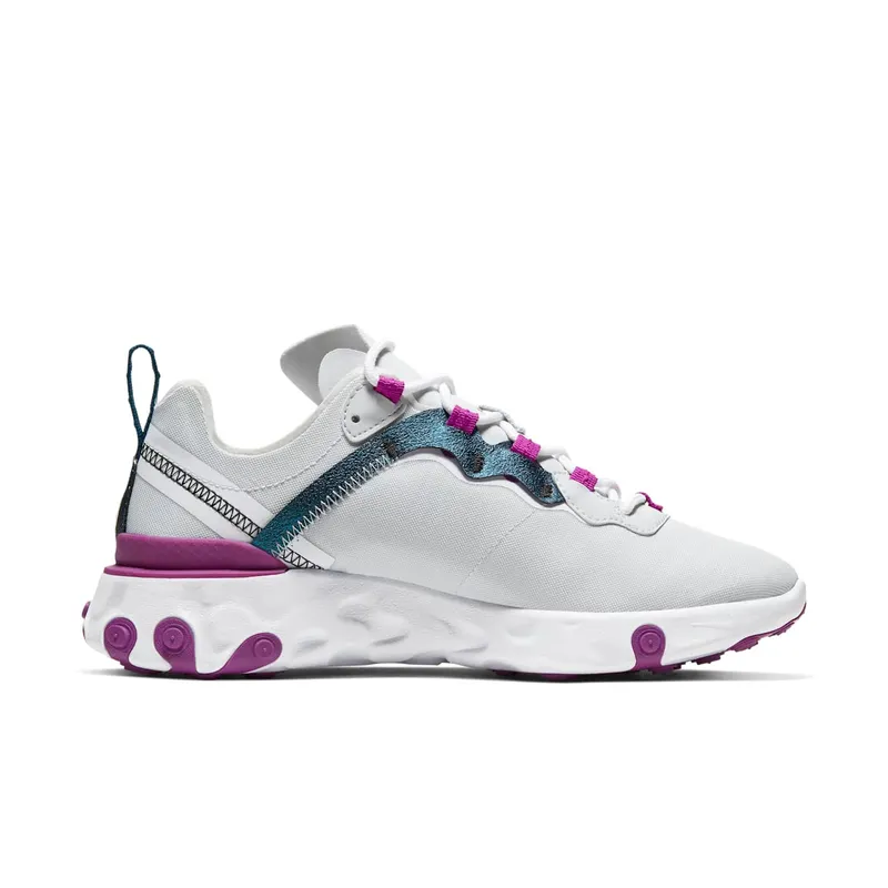 Nike React Element 55 Photon Dust (W) Photon Dust/Vivid Purple-White-Valerian Blue (CN3591-002)