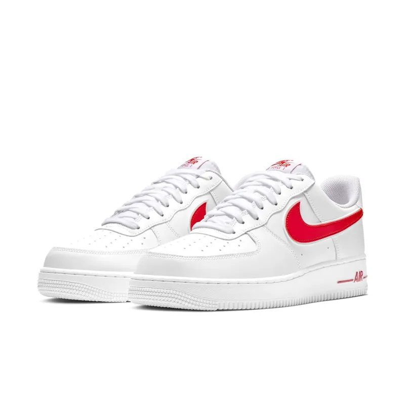 Nike Air Force 1 07 White Red (2019) (AO2423-102)