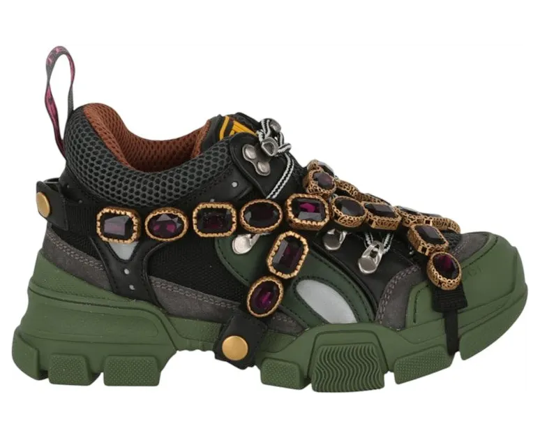 Gucci Flashtrek SEGA Green Removable Crystal (537355 GGZ30 1261)