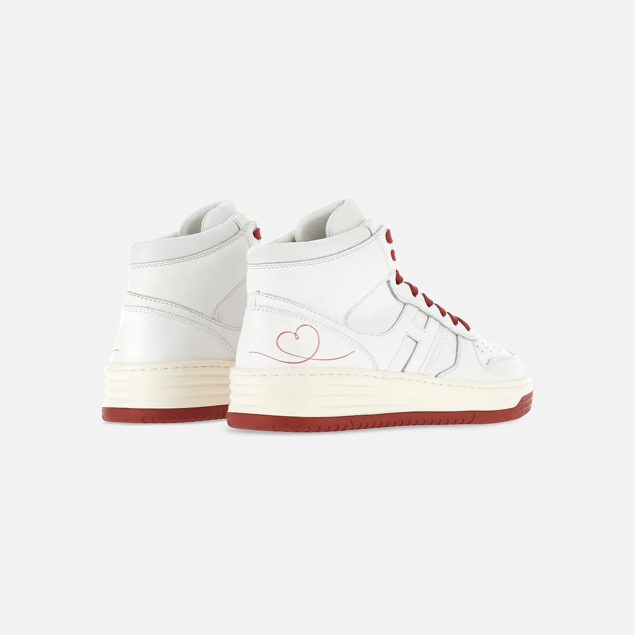 Sneakers Hogan H630 High Top – Valentine’s Day White (HXM6300EY50R37B001) (2)