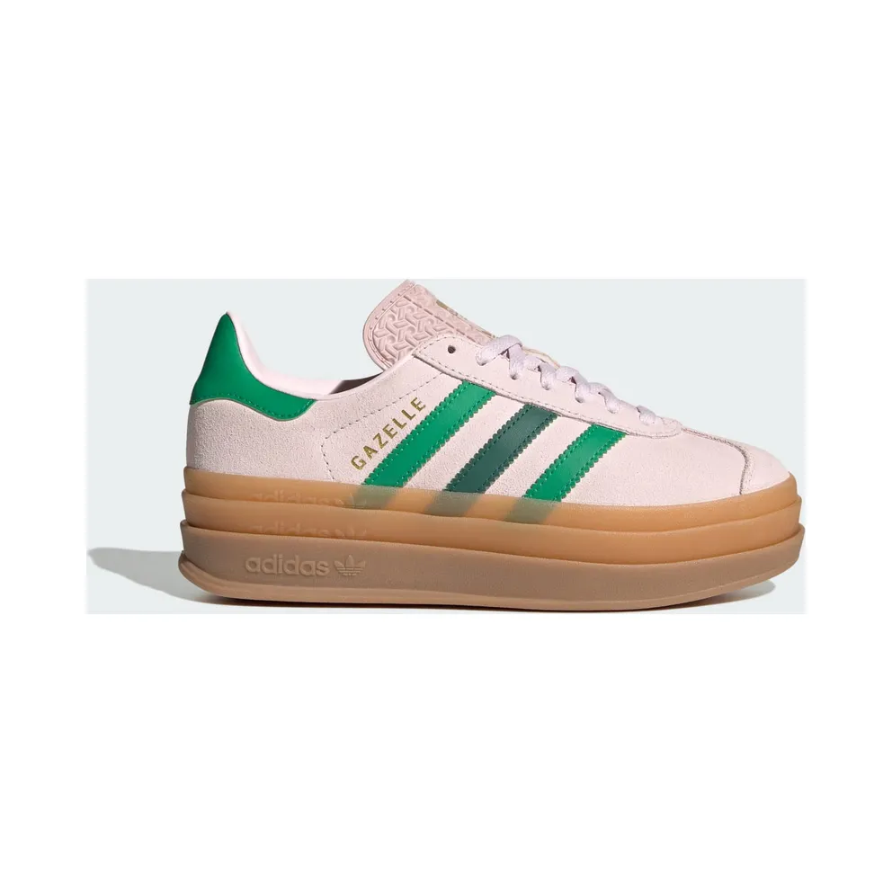adidas Gazelle Bold Almost Pink Court Green Gold Metallic (JR5952)