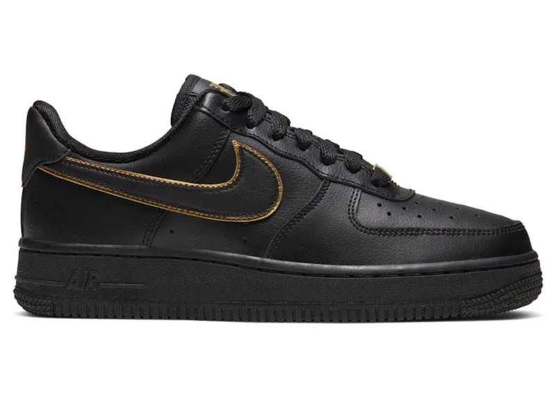 Nike Air Force 1 Low Black Gold Swoosh (AO2132-005)