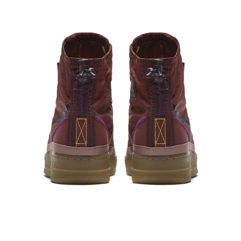 Nike Air Force 1 Shell Burgundy Ash (W) Dark Pony/Burgundy Ash-Desert Dust (BQ6096-200)