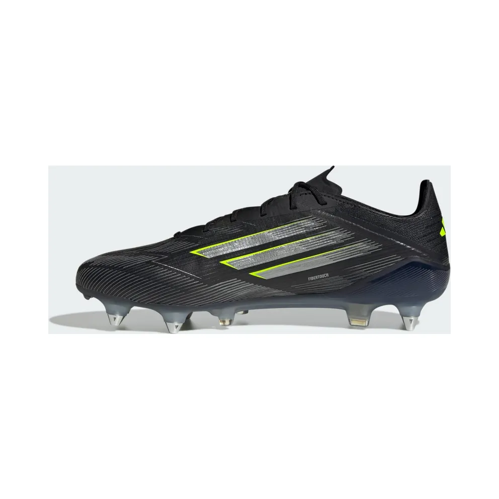 adidas F50 Elite Soft Ground Boots “Core Black / Iron Metallic / Lucid Lemon” (JH7632)