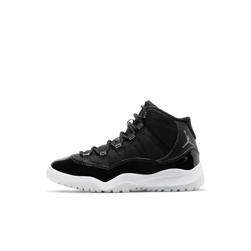 Air Jordan 11 Retro 3/4 Younger Kids’ Black (378039-011)