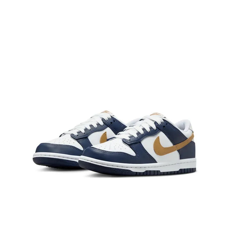 Nike Dunk Low GS “Midnight Navy Wheat” (FB9109-111)