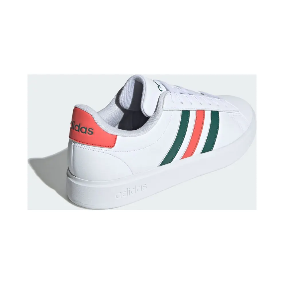 Adidas Grand Court Cloudfoam Comfort Cloud White / Collegiate Green / Preloved Scarlet (IG9220)