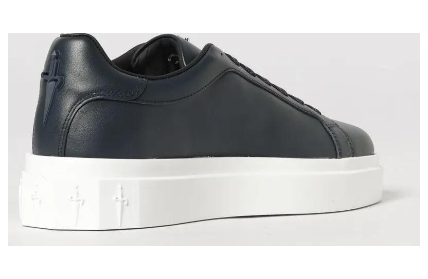 Cesare Paciotti Leather Sneakers Navy (MU69400VT004) (2)