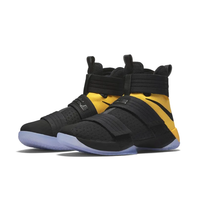 LeBron Soldier 10 Black/Black-University Gold (844378-007)