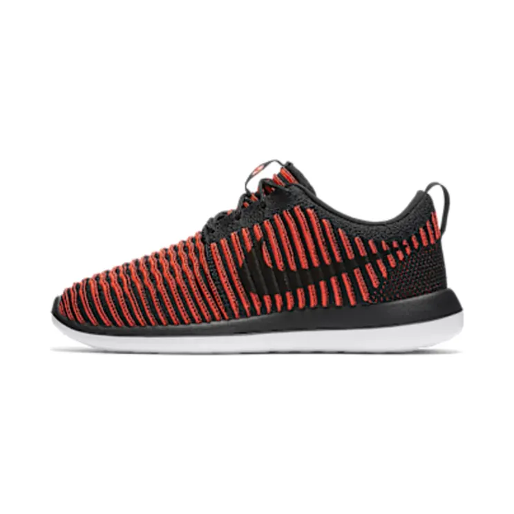 Nike Roshe Two Flyknit “Black / Bright Crimson / White” (844833-006)
