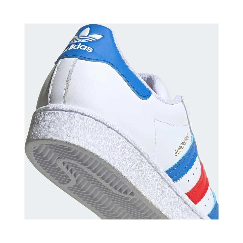adidas Superstar Cloud White / True Blue / Gold Metallic (H68095)