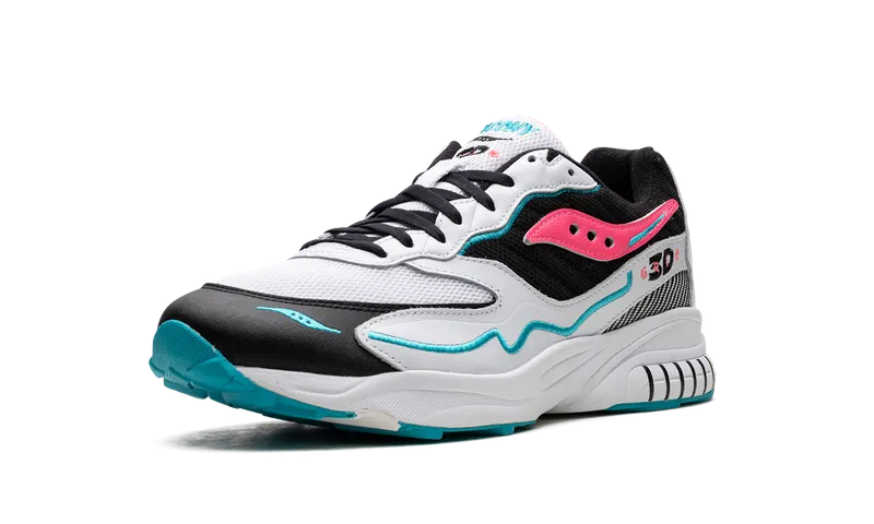 Saucony 3d Grid Hurricane “White Black Pink” (S70646-4)