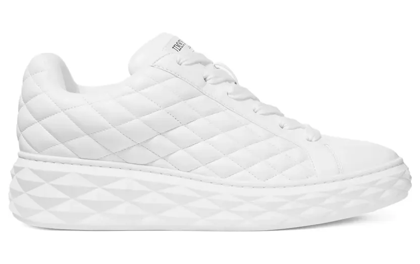 Jimmy Choo Diamond Maxi M low-top sneakers – Wit (DIAMONDMAXISQMIMH)