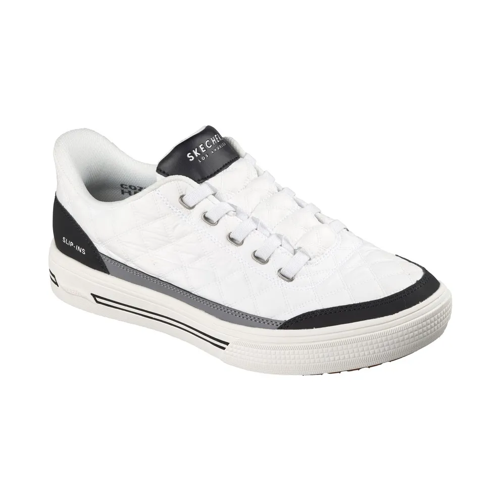 Skechers Slip-ins: Arch Fit Arcade – Cozy Fit Charming Daze Sneaker White/Black
