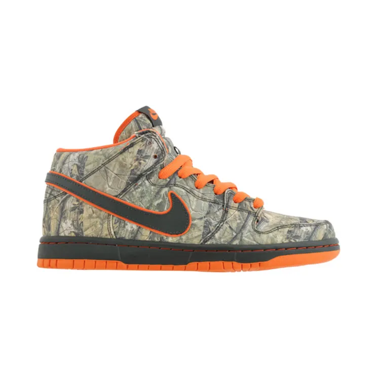 Nike Dunk Mid Premium SB ‘Real Tree Camo’ Dark Army/Dark Army-Orange Blaze (314381-300)
