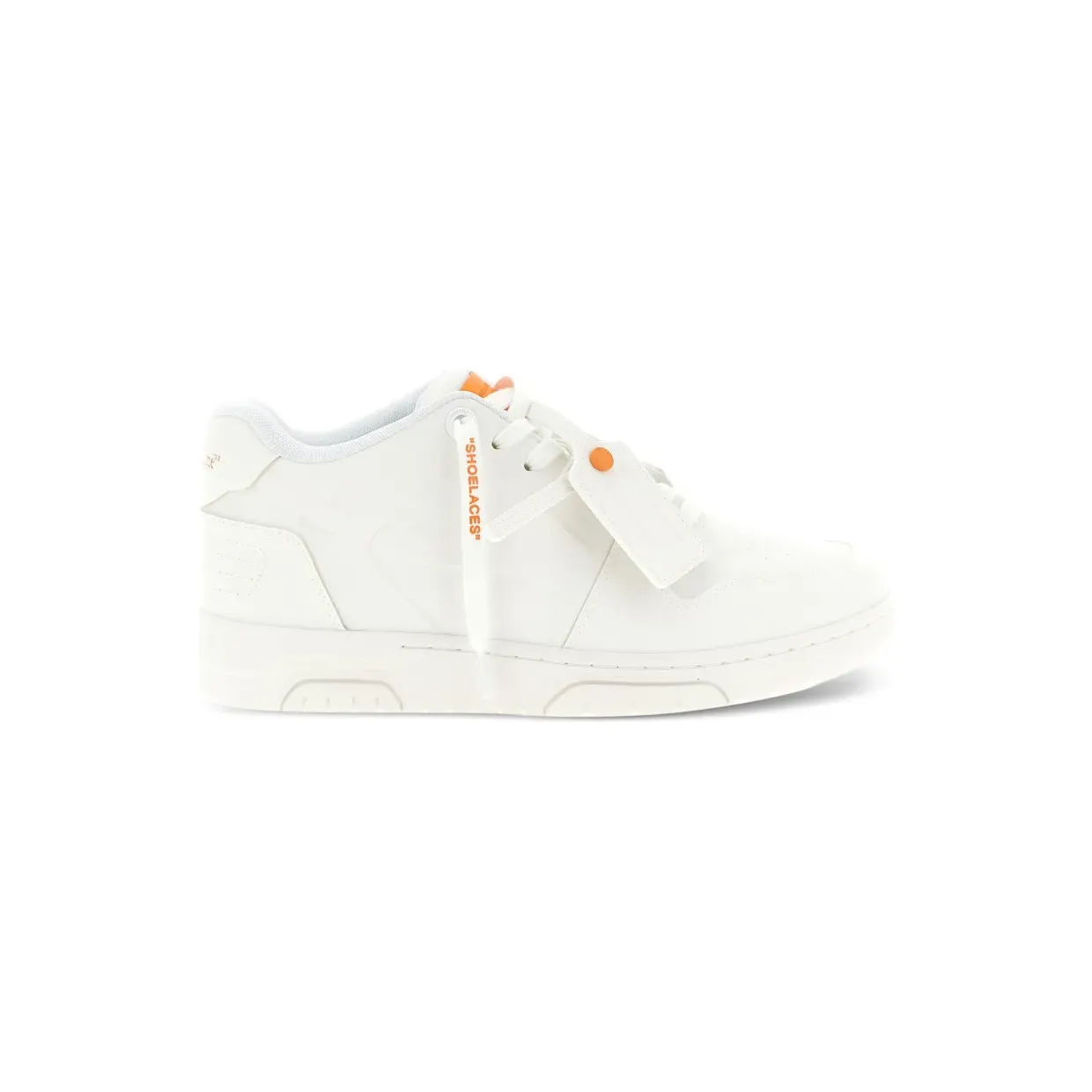 OFF-WHITE Out Of Office Molded Low Tops White Orange (OMIA189S26MAT0010120)