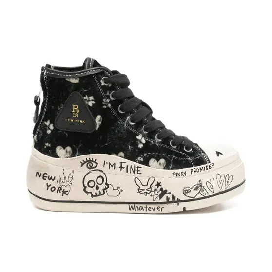 R13 Kurt High-Top-Sneakers “Black” (R13S5029S238W)