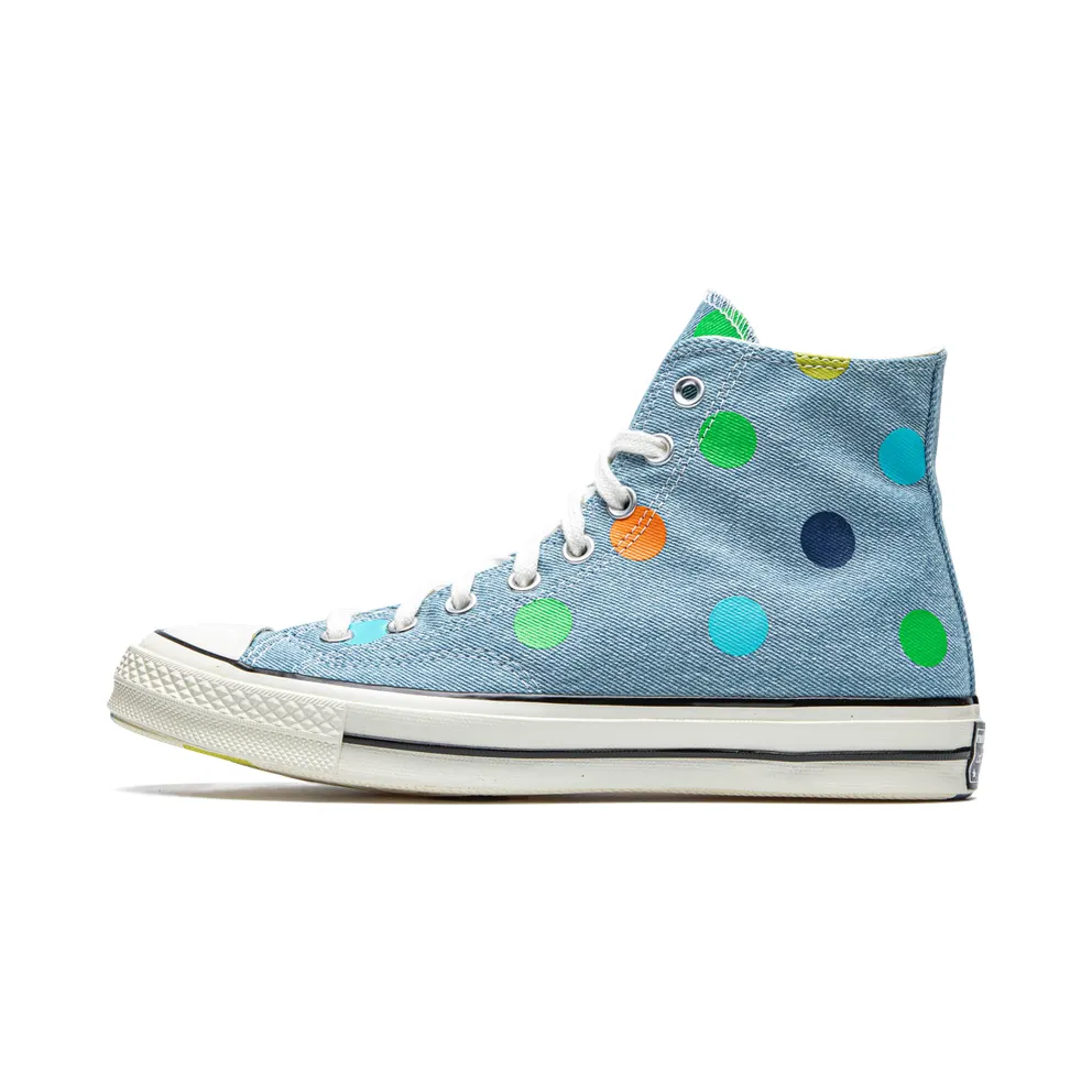 Converse Chuck Taylor All-Star 70s Hi Golf Wang Denim Polka Dots Blue/Egret-Black (170011C)