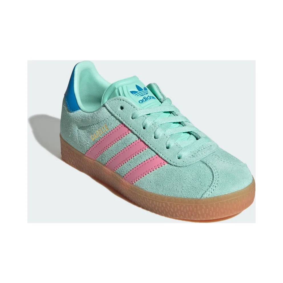 Adidas Gazelle Kids Clear Mint / Bliss Pink / Bright Blue (JP7130)