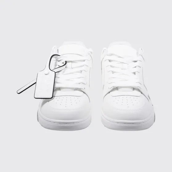 Off-White Out Of Office “For Walking” Sneakers in Leather with Slogan Print White (M189C9L01A0110)
