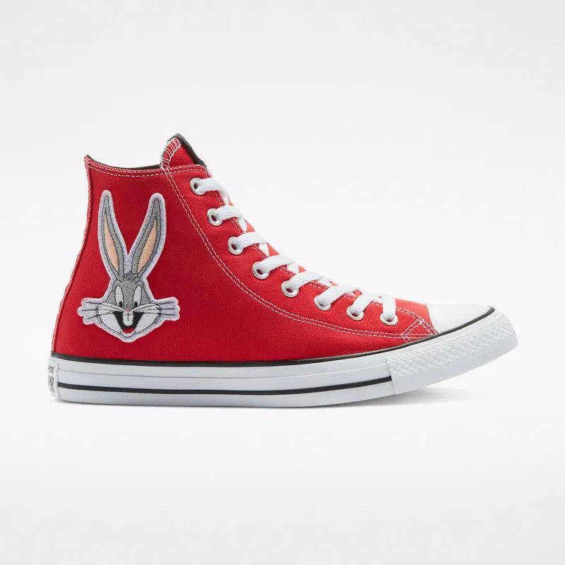 Converse Looney Tunes x Chuck Taylor All Star High ’80th Anniversary – Bugs Bunny Patch’ Red/White/Black (169224C)