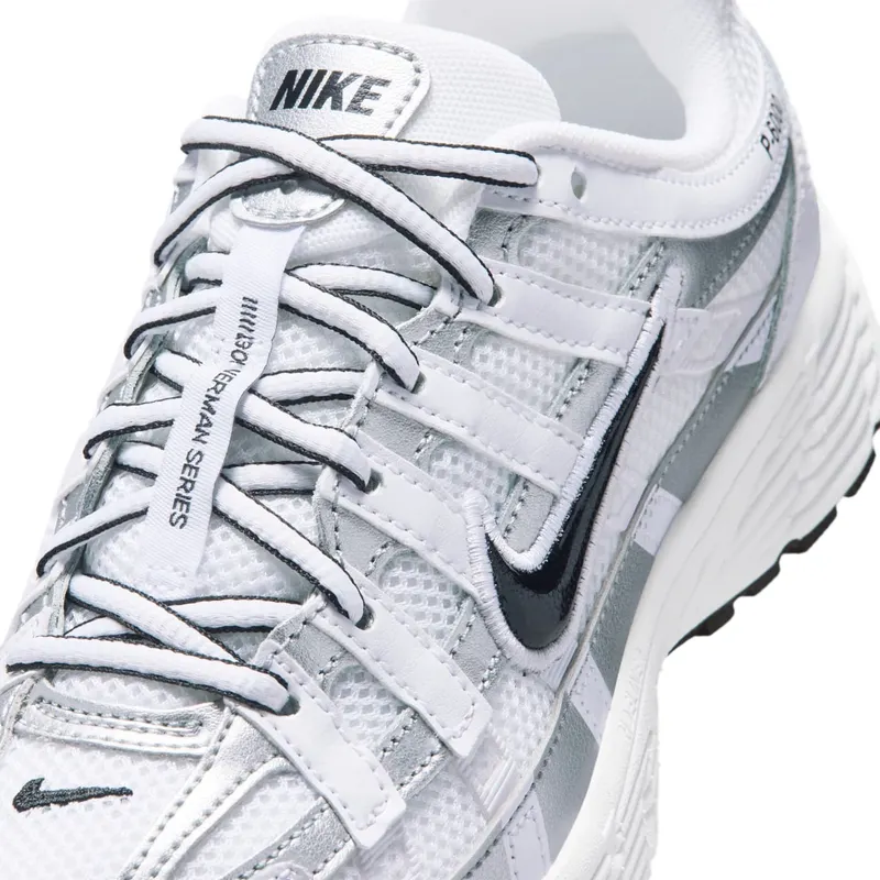 Nike P-6000 White/Metallic Silver/Black (IU7568-100)