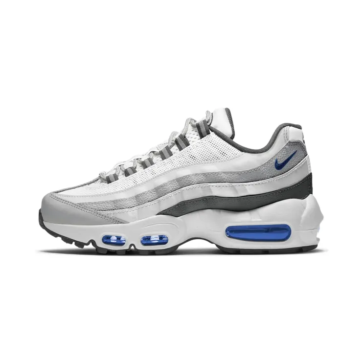 Nike Air Max 95 Recraft White Game Royal (GS) “White / Iron Grey / Grey Fog / Game Royal” (CJ3906-103)