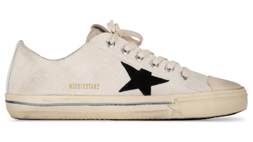 Golden Goose V-Star Sneakers im Used-Look – Weiß (GMF00129F003087)