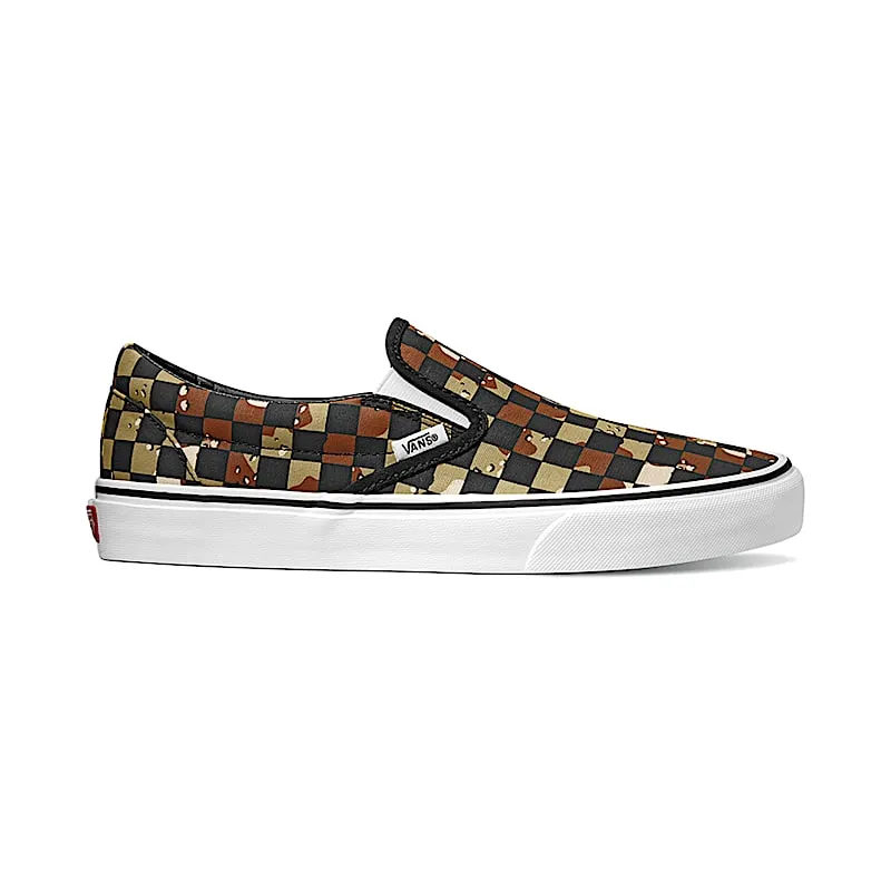 Vans Classic Slip-On Checkerboard Camo Desert Camo Desert/True White (VN0A4BV3V4P)