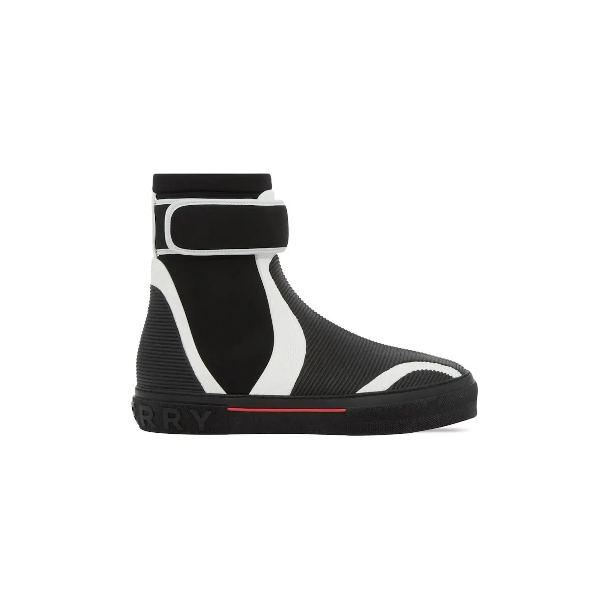 Burberry Black & White Sub High-Top Sneakers (8052336) (2)