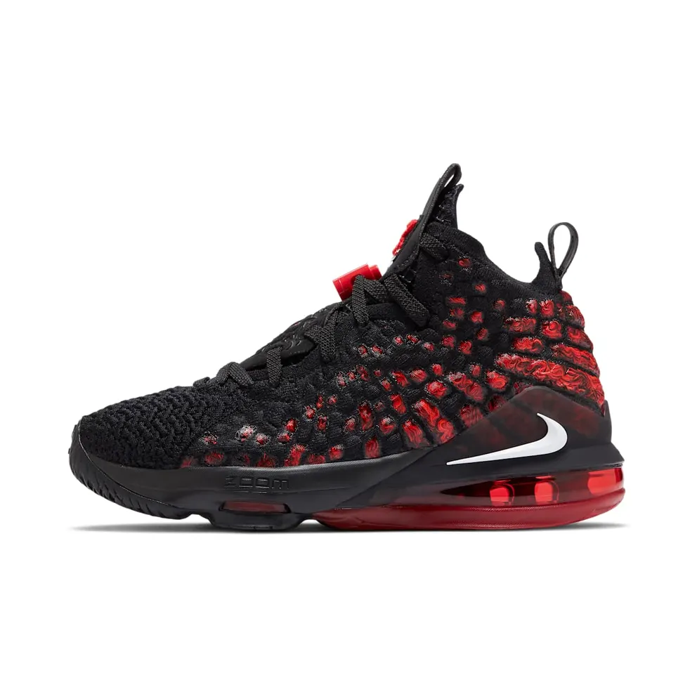 Nike LeBron 17 Infrared (GS) Black/White-University Red (BQ5594-006)