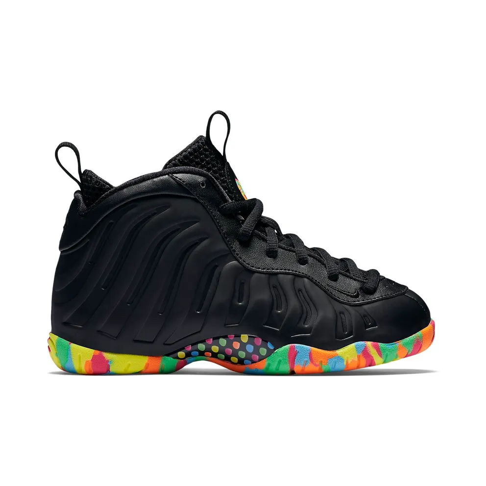 Nike Air Foamposite One Black Fruity Pebbles (PS) Black/Poison Green-Pink Flash-Gamma Blue (846078-001)