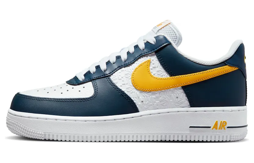 Nike Air Force 1 ’07 Low Embossed Hoops Dark Obsidian (FJ4209-400)