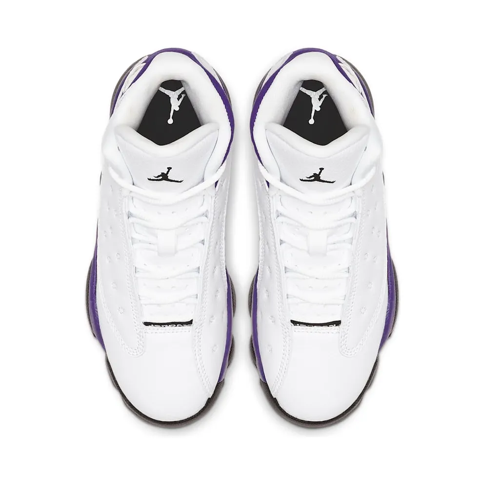 Jordan 13 Retro Lakers (PS) White/Black-Court Purple-University Gold (414575-105)