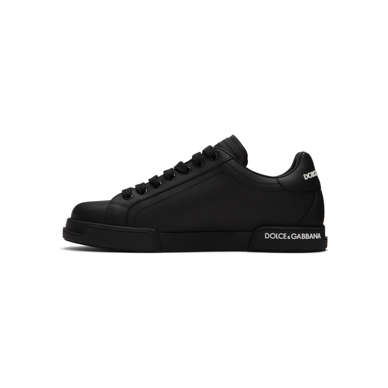 Dolce & Gabbana White Nappa Portofino Sneakers (CS1774 AA335) (3)