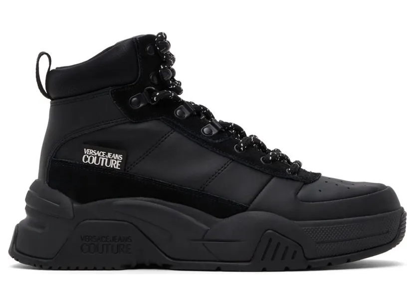 Versace Jeans Couture Black Logo Stargaze Sneakers (E71YA3SF1 EZP001)