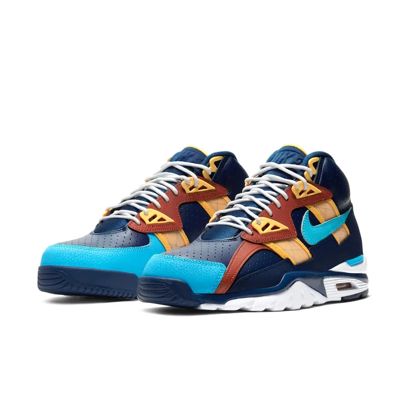 Nike Air Trainer SC High LA Rams Navy/Aqua-Brown-Yellow (CW6023-400)