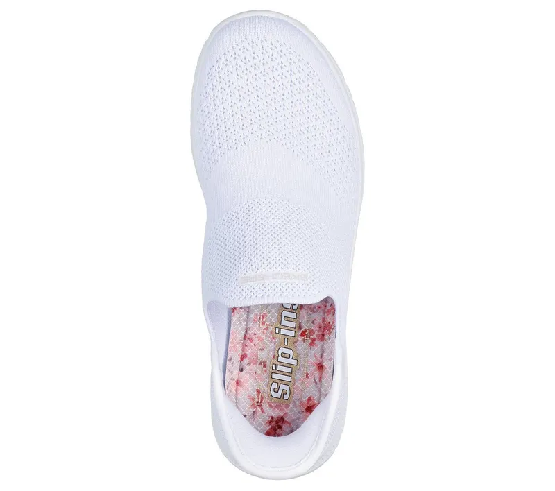 Skechers Slip-ins: Virtue – Sleek – White – “White” (104425 WHT)