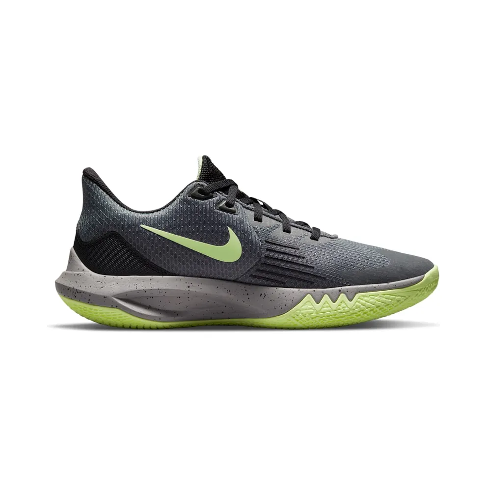 Nike Precision 5 “Iron Grey / Black / Barely Volt / Dust” (CW3403-001)