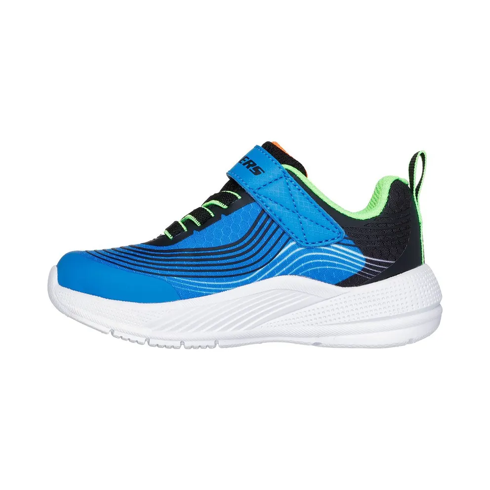 Skechers Microspec Advance Sneaker Blue/Limoen