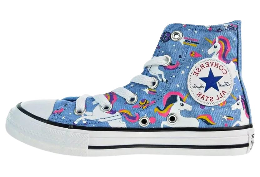 Converse Chuck Taylor All Star High PS “Light Blue / White / Black” (665472C)