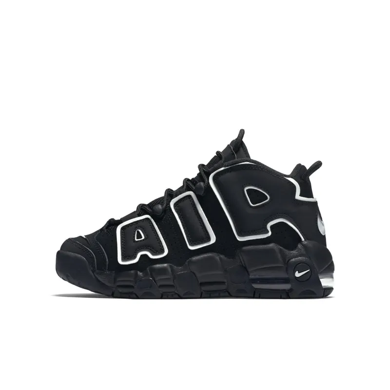 Nike Air More Uptempo Black White 2016 (GS) Black/White (415082-002)