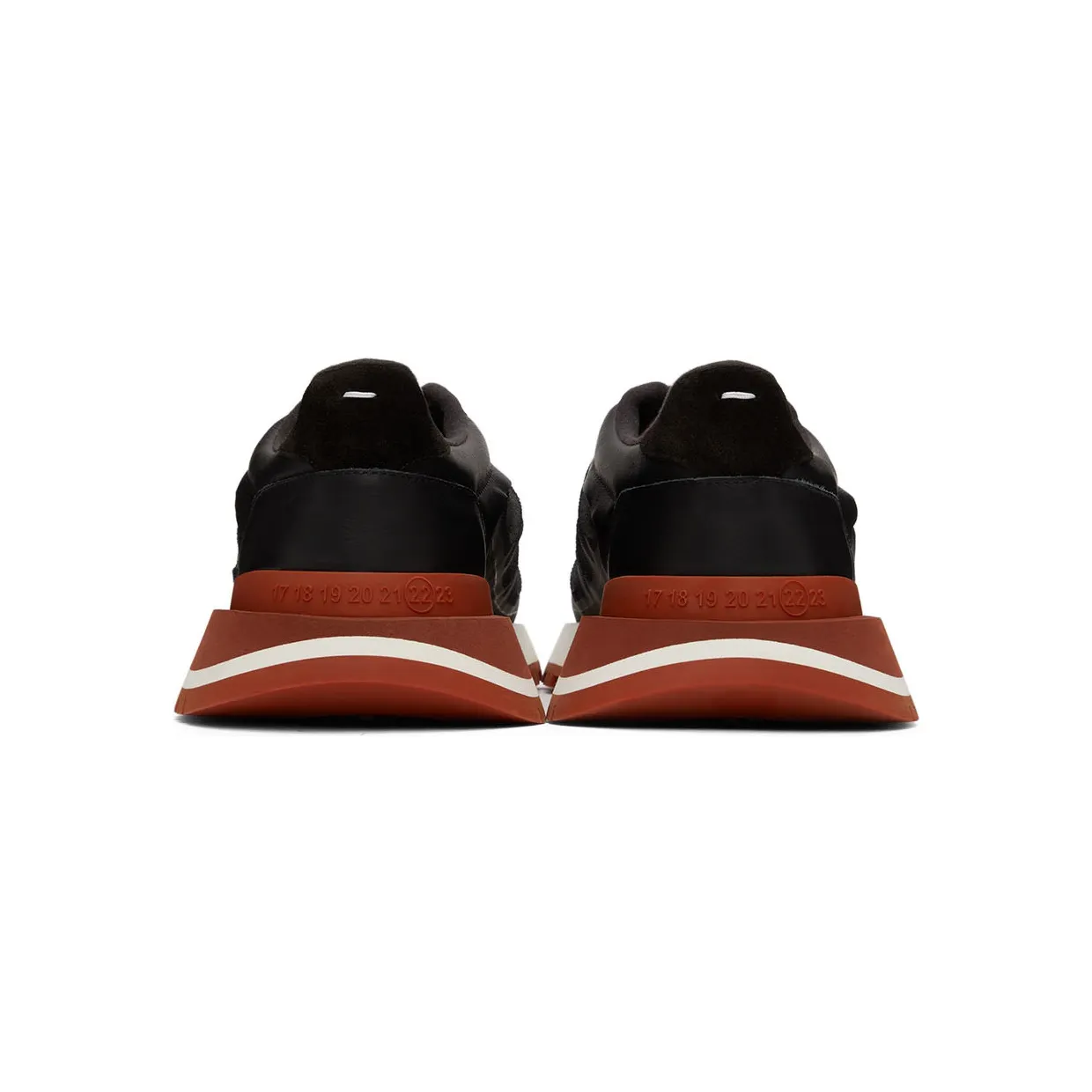 Maison Margiela Black & Orange 50/50 Sneakers (S57WS0444 P4760) (2)