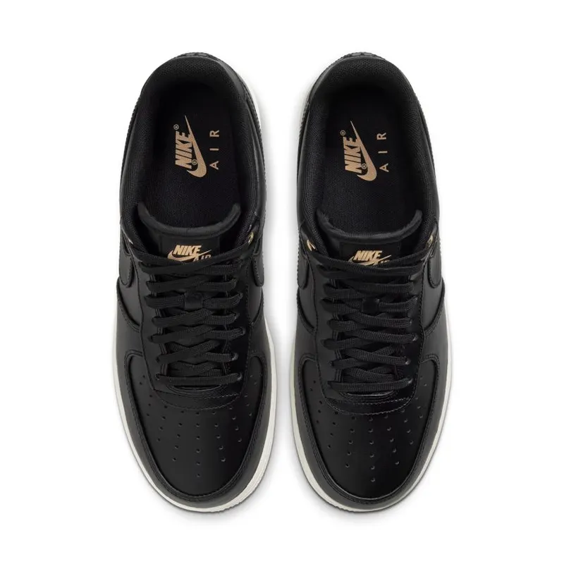 Nike Air Force 1 Low Black Pack Black/Sail-Metallic Gold-Vachetta Tan (CU6675-001)