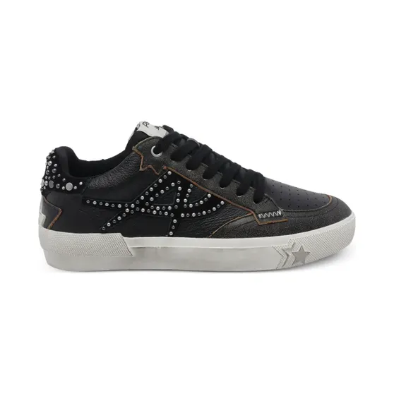 Ash Moonlight leren met studs “Black” (MOONLIGHTST3)