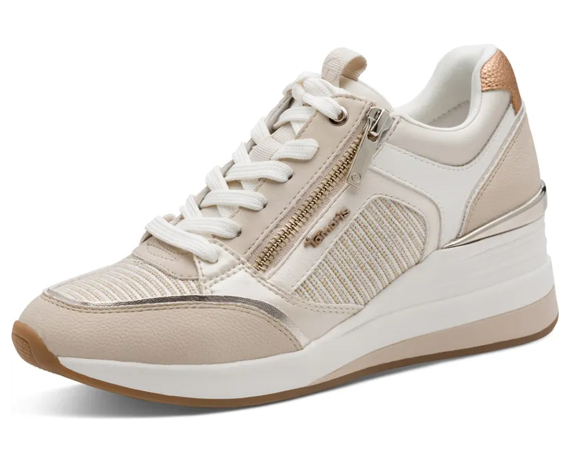 Tamaris sneaker Beige / Crème / Gold (1-23703-41-402)