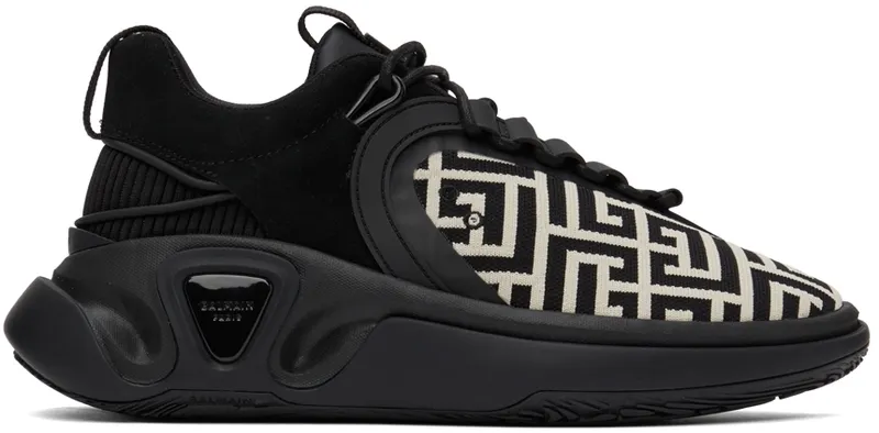 Balmain Black Knit B-Runner (XM1VI261TKNM)